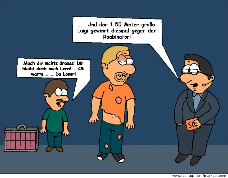 Caricature: Schlag den Raab 1