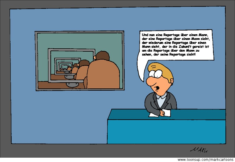 Cartoon: Eine Reportage in einer Reportage in einer... 1