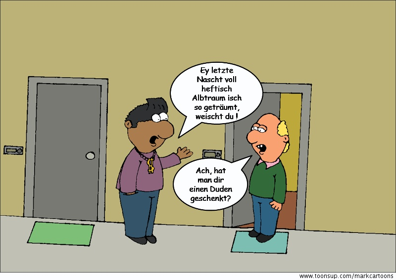 Cartoon: Herr Hubert - Albtraum 1
