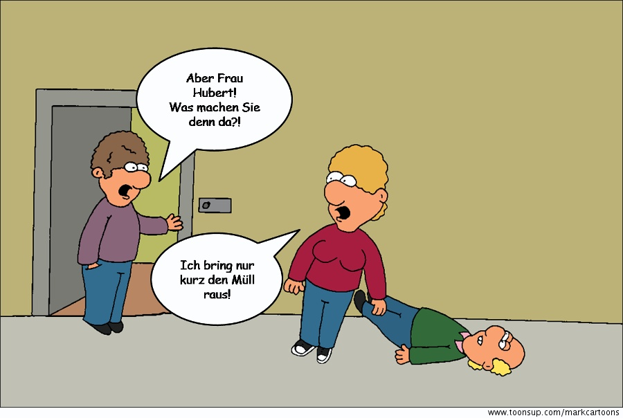 Cartoon: Herr Hubert - Müll 1