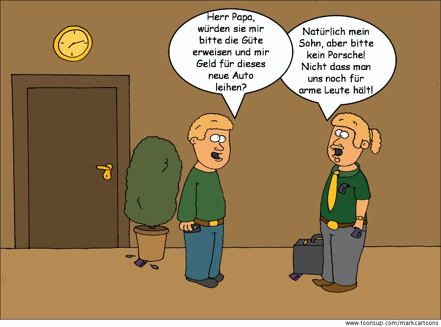 Cartoon: Arme Leute 1