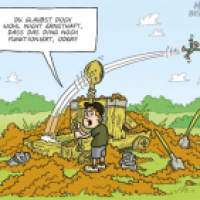 Katapult ausgegraben
