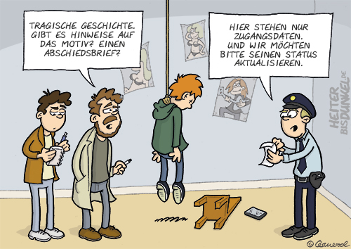 Cartoon: Tragischer Fall 1