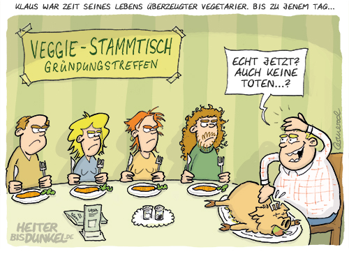 Cartoon: Veggiestammtisch 1