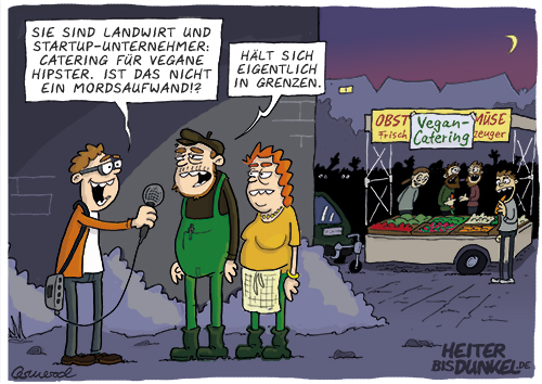 Cartoon: Vegancatering 1