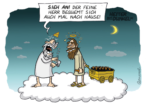 Cartoon: Himmelfahrt / Vatertag 1