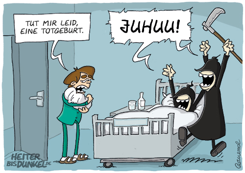 Cartoon: Totgeburt (Todgeburt) 1