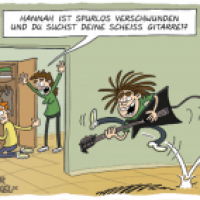 Gitarre weg