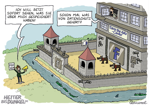 Cartoon: Datenschutz DSGVO 1