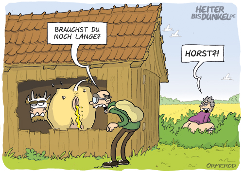 Cartoon: Pinkelpause 1