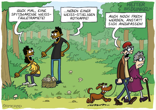 Cartoon: Pilze Sammeln 2