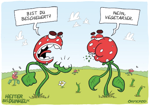 Cartoon: Vegetarier 1