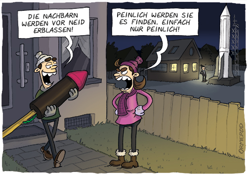 Cartoon: Raketenvergleich 1