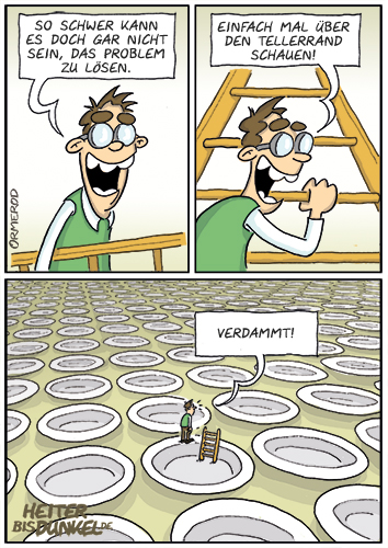 Cartoon: Tellerrand 1