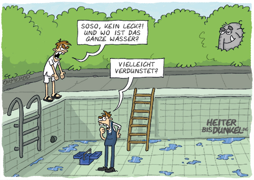 Cartoon: Wasserschwund 1