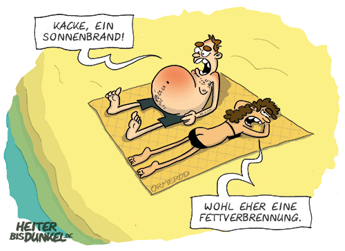 Cartoon: Fettverbrennung 1