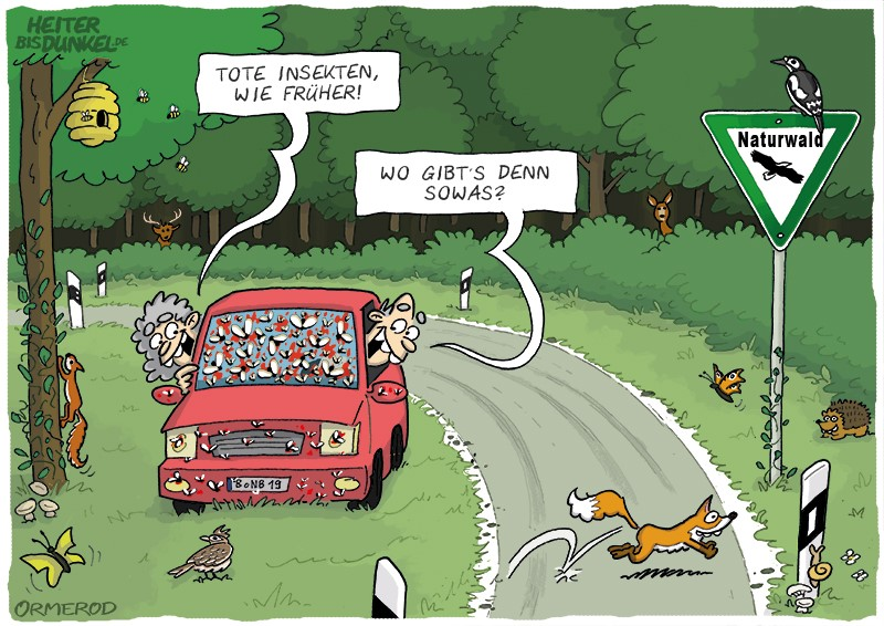 Cartoon: Naturwaldinsekten 1