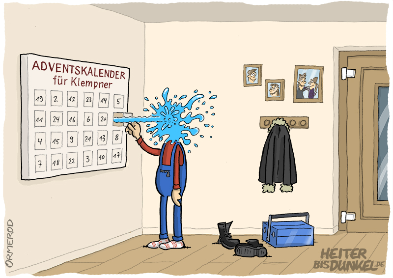 Cartoon: Adventskalener 1