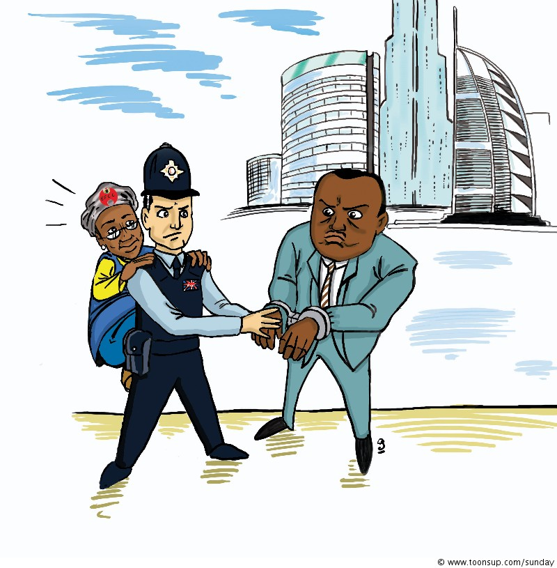 Cartoon: Ibori arrested in Dubai 1