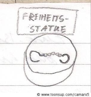 Cartoon: Die Freiheitsstatue 1