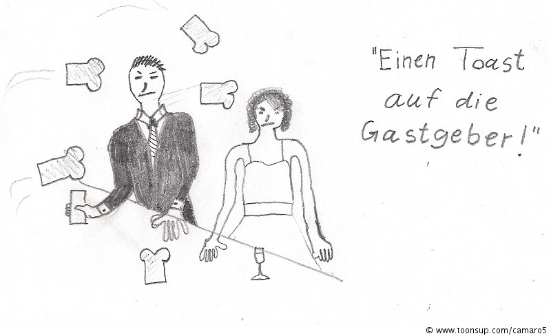 Cartoon: Auf die Gastgeber ! 1
