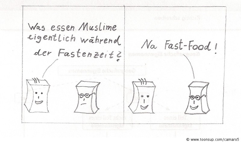 Cartoon: Muslime unter sich... 1