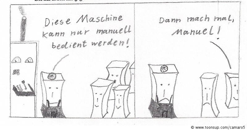 Cartoon: Fortschritt durch Technik 1