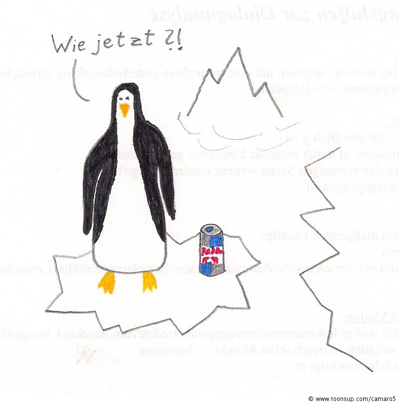Cartoon: Endtäuschung am Südpol 1
