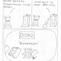 Vor der Disko