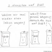 2 Menschen auf Diät !