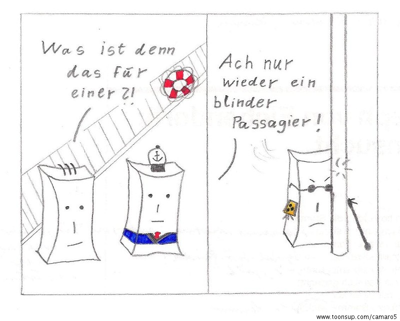 Cartoon: Auf großer Kreuzfahrt 1