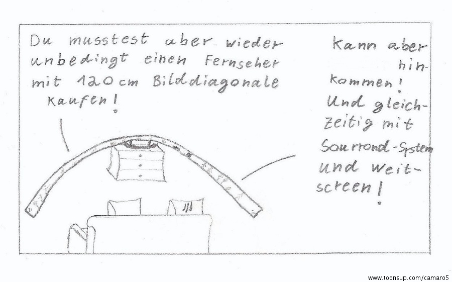 Cartoon: In technologischen Wohnzimmern 1