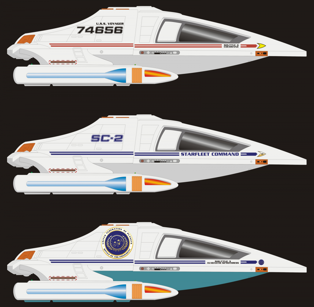 Illustration: Starfleet Shuttles 1