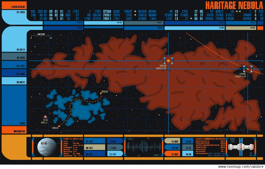 Illustration: Starfleet LCARS (Haritage Nebula) 1