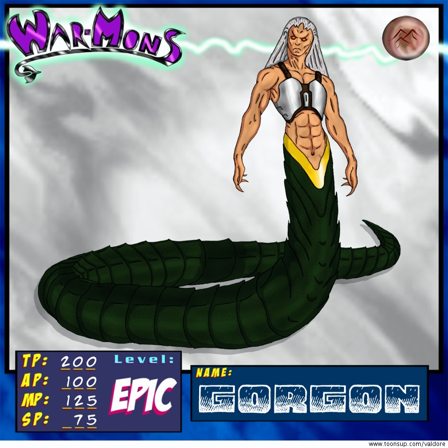 Concept Art / Character Design: War-Mons (Gorgon) 1