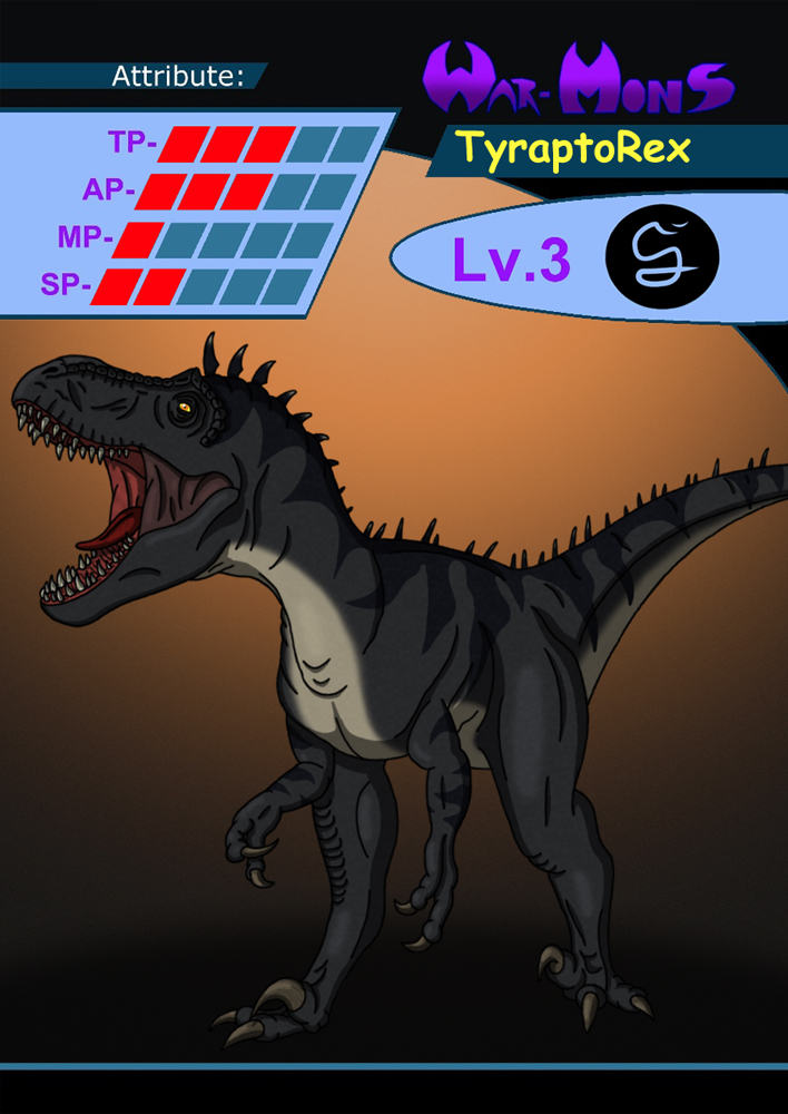 Concept Art / Character Design: War-Mons (TyraptoRex) 2