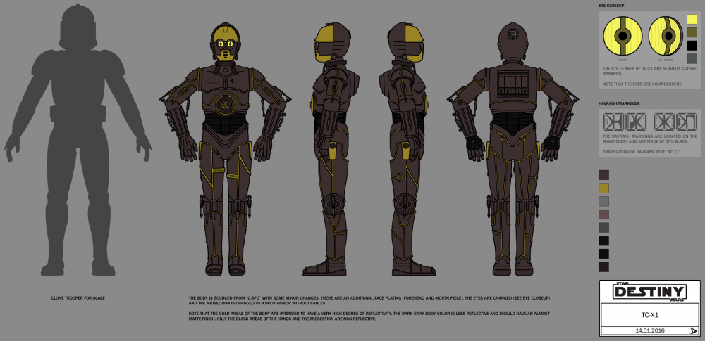 Concept Art / Character Design: TC-X1 (Concept Art) 1
