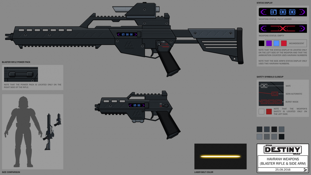 Concept Art / Character Design: Havranh Weapons (Concept Art) 1