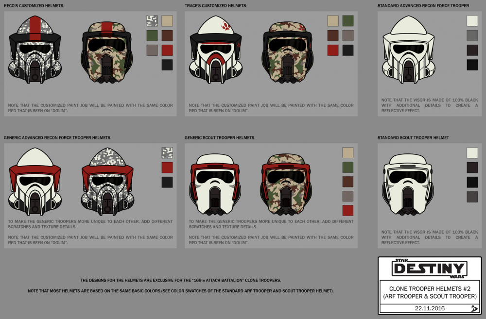 Concept Art / Character Design: Clone Trooper Helmets - Concept Art 2