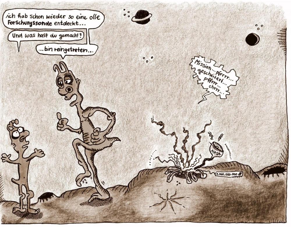 Cartoon: Die letzte NASA-Mission 1