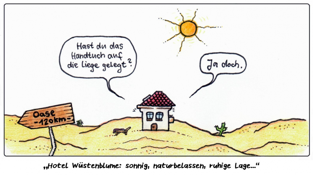 Cartoon: Hotel Wüstenblume 1