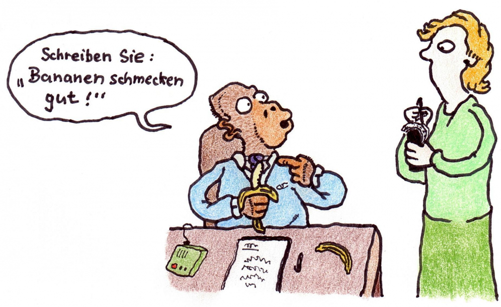 Cartoon: Bananen schmecken gut! 1