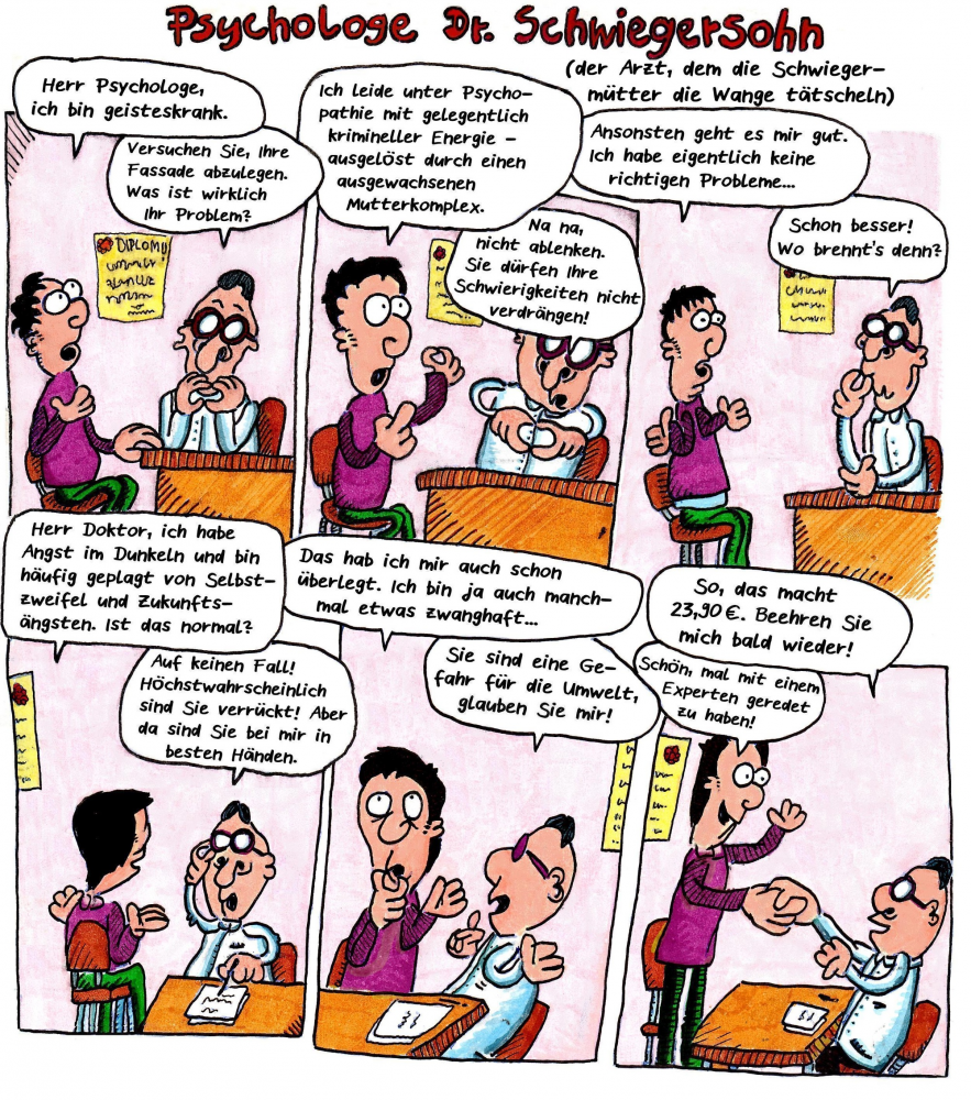 Comic: Psychologe Dr. Schwiegersohn 1