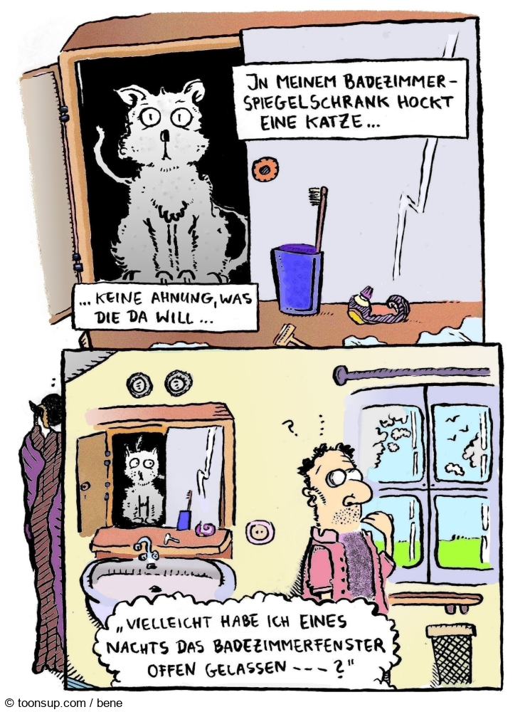 Comic: Badezimmerkatze 2