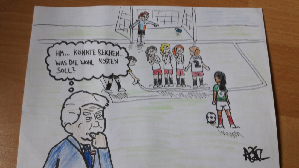 Cartoon: Eine Mauer für Trump 1