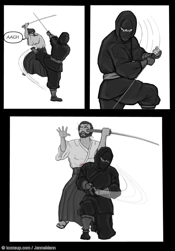 Comic: Samurai gegen Ninja (zensiert) 3