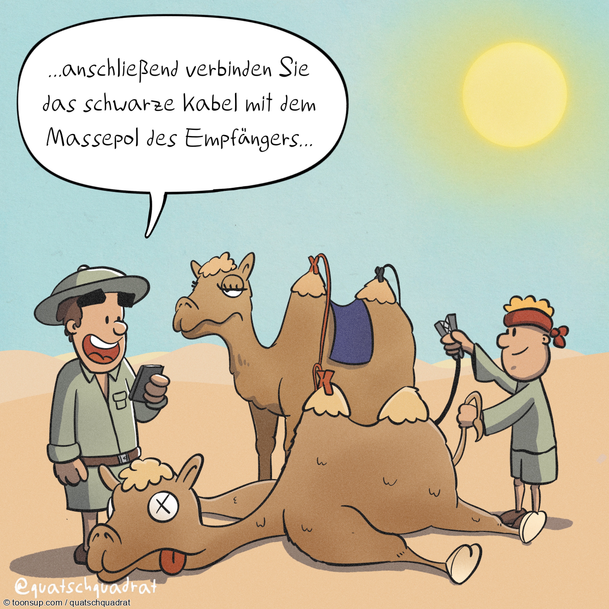 Cartoon: Starthilfe 1