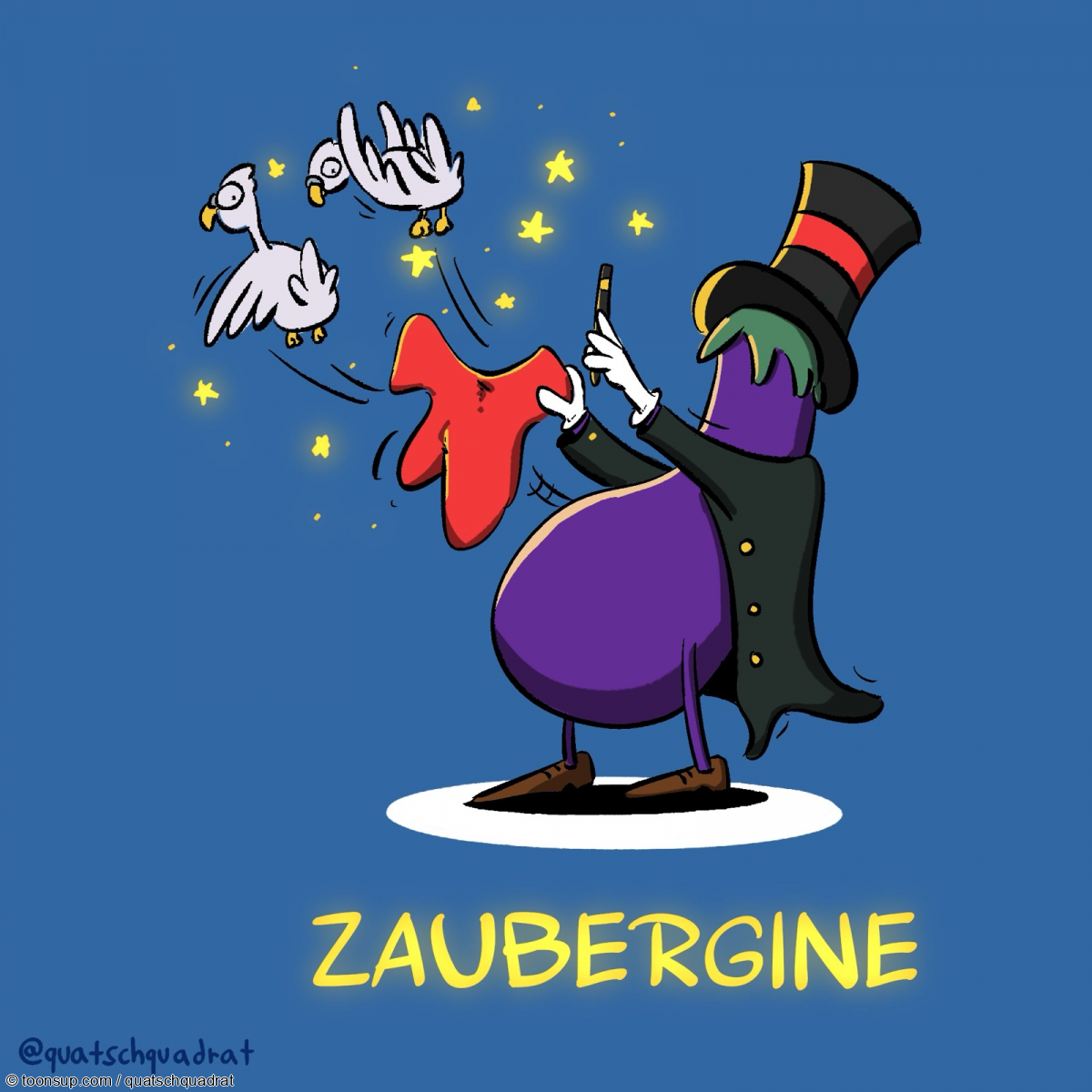 Cartoon: Zaubergine 1