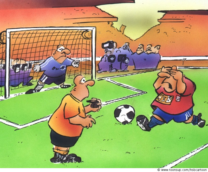 Cartoon: Elfmeterangst 1