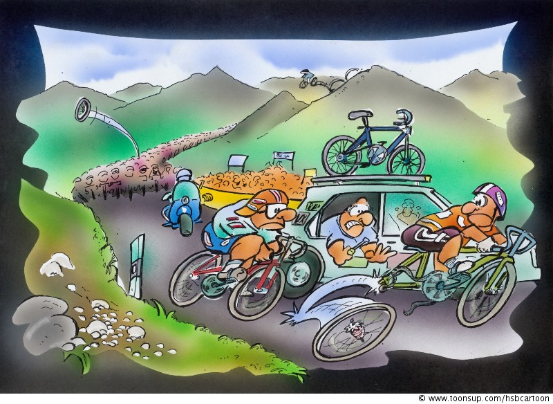 Cartoon: tour de france - Toonsup Cartoon: tour de france - Toonsup